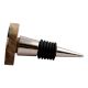 Square Wooden And Metal Wine Stopper (Pack Of One Piece)
